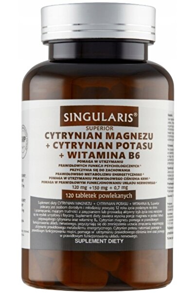 Singularis Citrină + Magneziu + Potasiu + Vitamine. B6 120 Tabl.