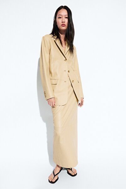 Massimo Dutti Napa deri blazer