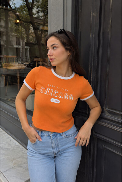 PONÇİK Γυναικείο Crop T-shirt 26024