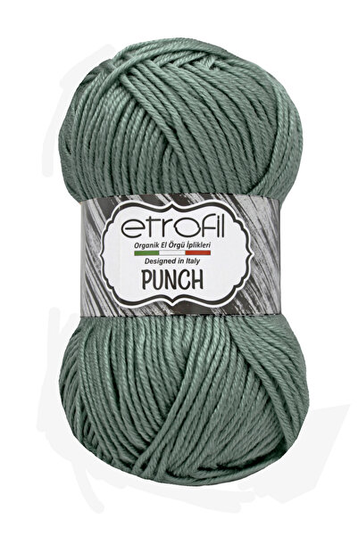 Etrofil Punch Örgü İpi Küf Yeşil %100 Micro Acrilic 25g 70m (74147)