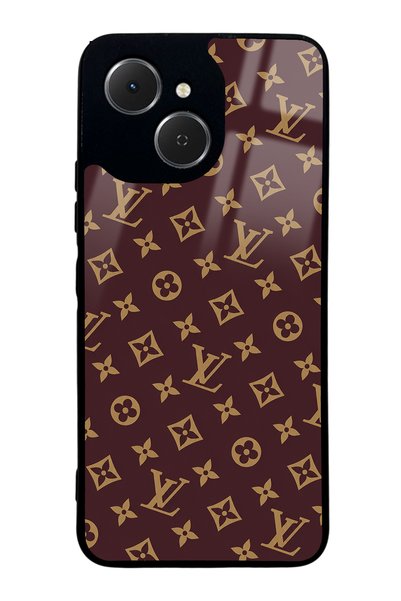 Spoyi غطاء هاتف لامع بتصميم Red LV لهاتف تكنو سبارك 40C