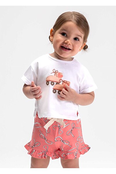 MAYORAL Baby Girl T-Shirt Shorts Set Coral 1205
