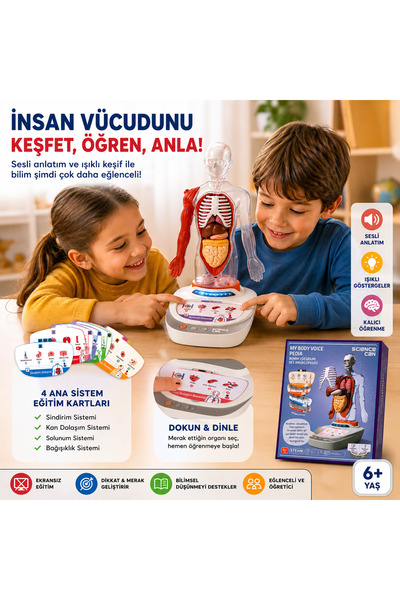Cici Oyuncak Science Can Benim Vücudum Ses Ansiklopedisi İnsan Anatomisi Eğit...