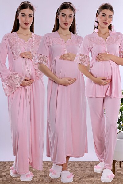ByLohusa Prenatal and Postnatal Maternity Set with Breastfeeding Features, 4 ...