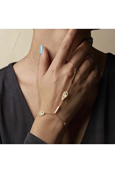 Cesicey Steel Angel Wing Shahmeran Bracelet Gold Color