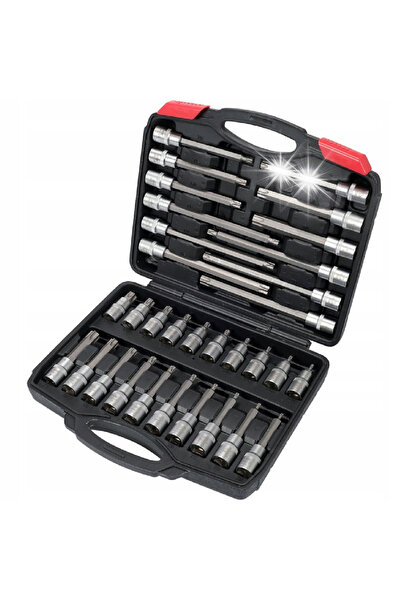 VOREL by YATO YATO Set de chei tubulare 1/2'' TORX 32 piese