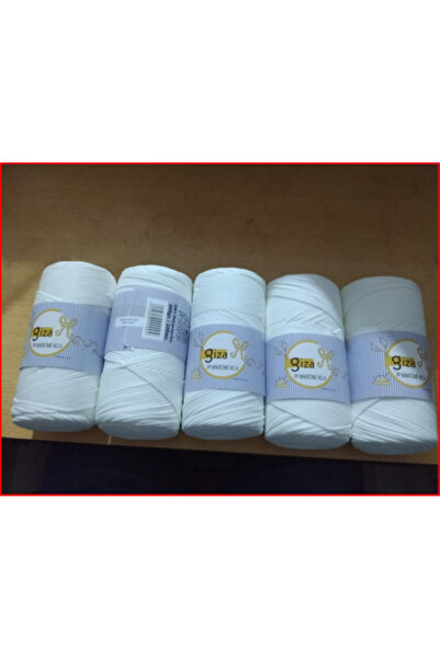 GİZA Makrume White 5 Pieces Color: 001 (Granular Grami 200 Gr)