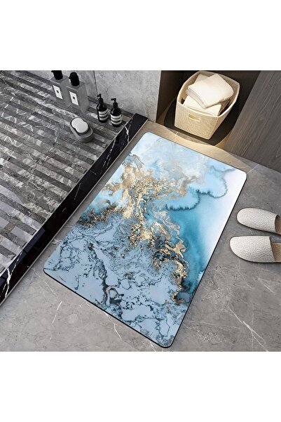 Arabest Modern Pattern Bath Mat,Absorbent,Non-Slip,Stain-Resistant,Durable Fa...