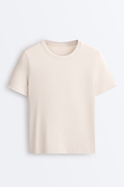 Oysho Pamuk karışımlı kısa kollu t-shirt