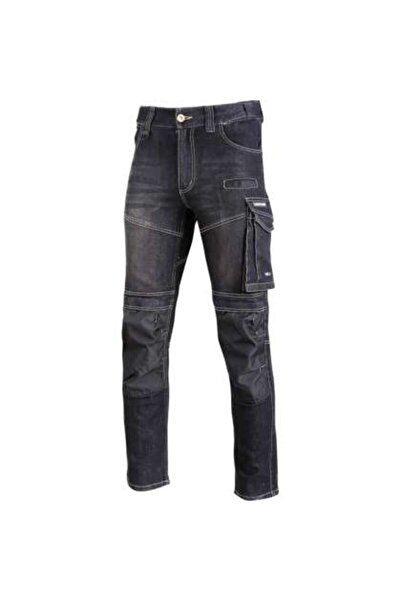 Lahti Pro Pantalon Lucru Tip-blugi Slim-fit Elastic Inchisi - 2xl