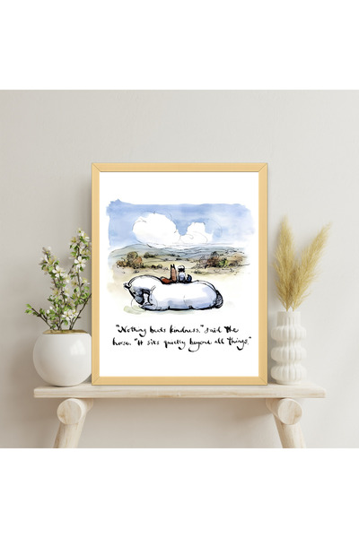 The Boy The Mole The Fox and The Horse Poster – Çerçeveli Minimal Duvar Tablosu