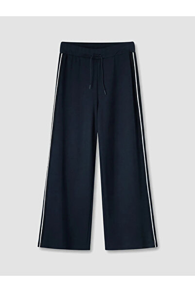 LC Waikiki Navy Blue Wide Leg Women's Sweatpants