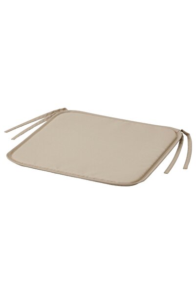 IKEA BRÄMÖN Chair pad, grey-beige in/outdoor, 34 x 34 x 1.0 cm