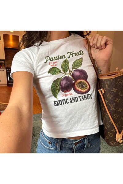 Grafftee Clothing Γυναικείο μπλουζάκι με στάμπα Passion Fruits Commercial