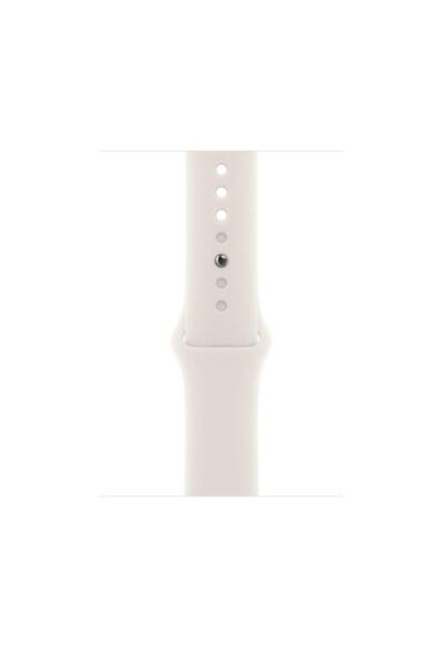 Apple Ceas 46mm Starlight Curea Sport M/L