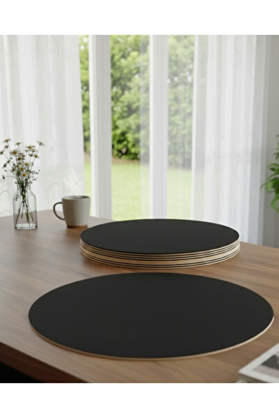 ih ihra Set of 12 Mdf Round Plates - 30 cm Diameter Decorative Placemats and ...
