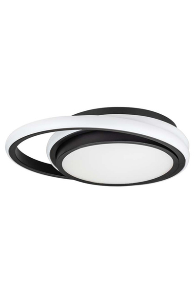 V-TAC Plafonieră LED 24W 3-în-1 Negru 4000K 2560 lm Ø300 mm IP20