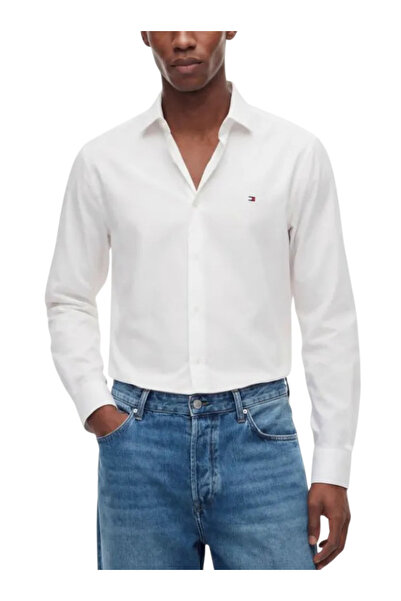 Tommy Hilfiger Ανδρικό Πουκάμισο Λευκό MW0MW43749-YBR