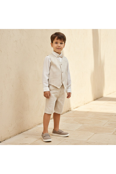 Juniors مجموعة هدايا ملابس من 4 قطع بتصميم مربعات