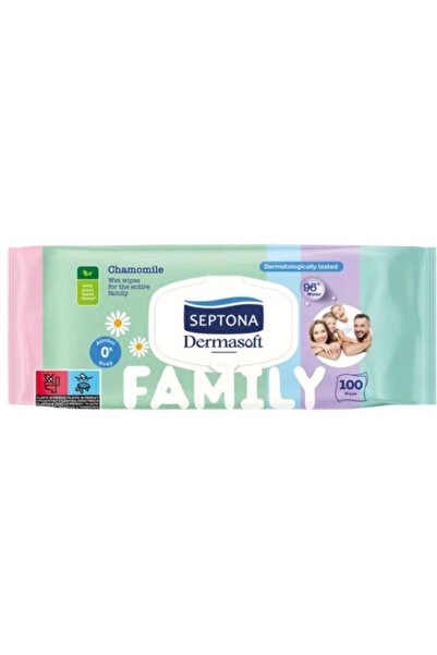 Septona Servetele Umede pentru Familie - Dermasoft Family Camomile, 100 buc