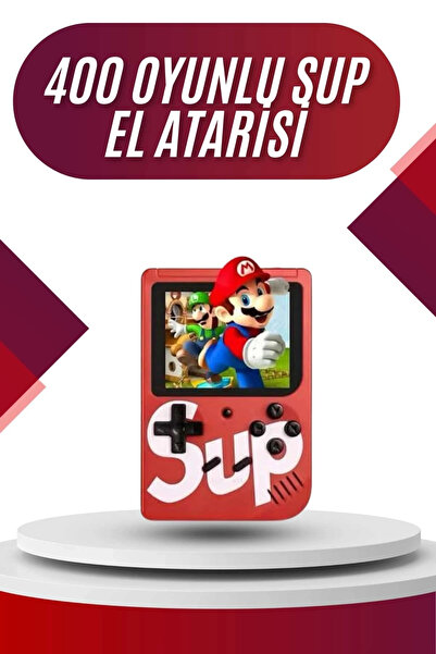 Genel Markalar Sup Atari Retro 400 Nostalji Oyunlu Mini Atari Taşınabilir Oyun Konsolu