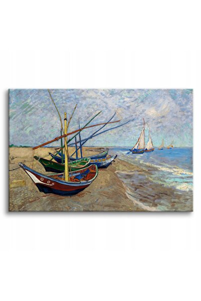 Naklejkomania Tablou reproducere Vincent Van Gogh, barci de pescuit, tablou p...