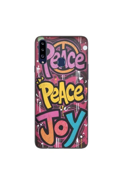 OEM Case compatible with Samsung Galaxy A20S Silicon Gel Tpu Pattern Peace an...