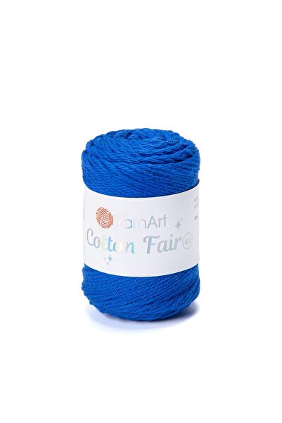 Yarnart خيط قطني 4/4 - خيط حياكة أزرق-5572