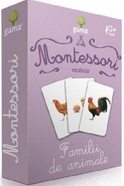 Editura Gama Montessori. Vocabular: Familii de animale, - Editura Gama
