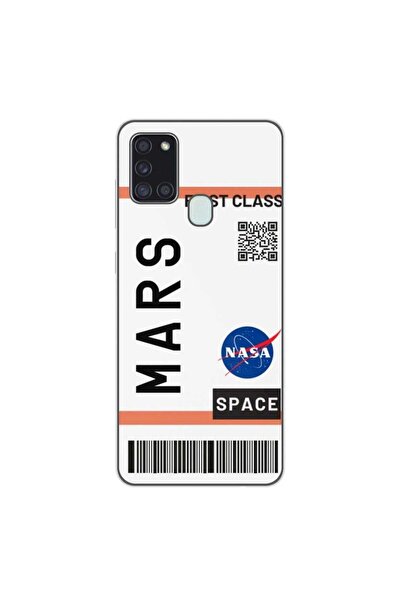 OEM Husa compatibila cu Samsung Galaxy A21S Silicon Gel Tpu Model Ticket To Mars