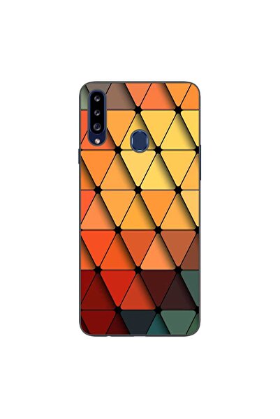 OEM Husa compatibila cu Samsung Galaxy A20S Silicon Gel Tpu Model Abstract Tiles
