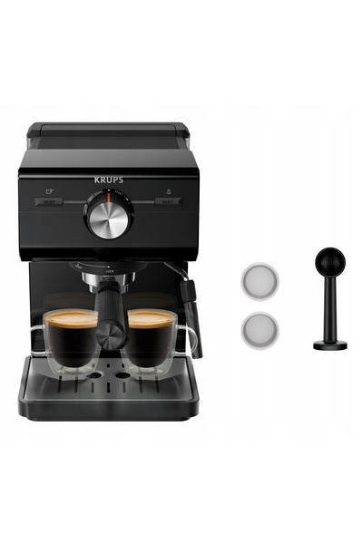 Krups CF6 Espressor Kolbowy Krups XP3818 2L 15 bari Negru