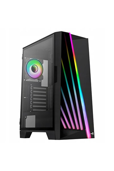 Kraft&dele Carcasă PC Aerocool Mirage G-BK-V1 ARGB Midi Tower ATX cu fereastră