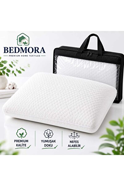 PureHouse BEDMORA Elite Visco Ortopedik Çantalı Yastık - Nefes Alan Kılıflı 6...