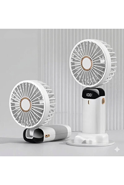 GALORWAY Ventilator portabil pliabil, cu 5 trepte de viteză, suport telefon, ...