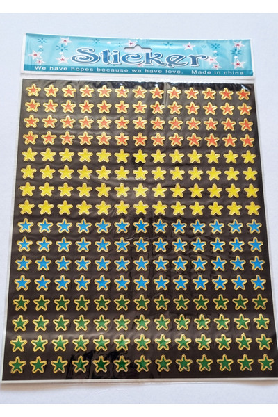 Modellino 30X20cm Dev Boy Sticker Yıldız Kolleksiyon Yapışkanlı Çıkartmalı Et...