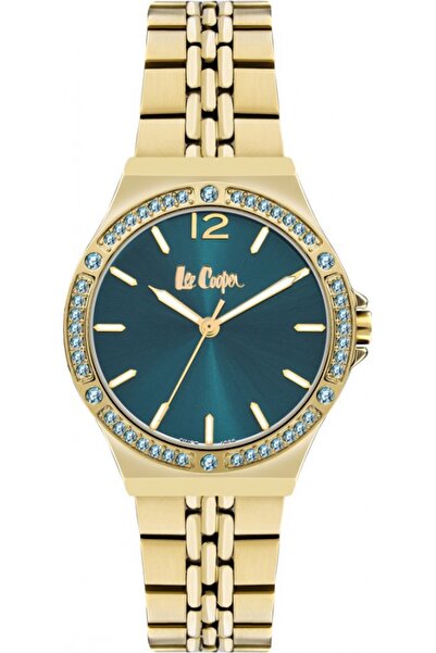 Lee Cooper LC07969.170 ceas de damă verde, la modă — ideal ca un cadou.