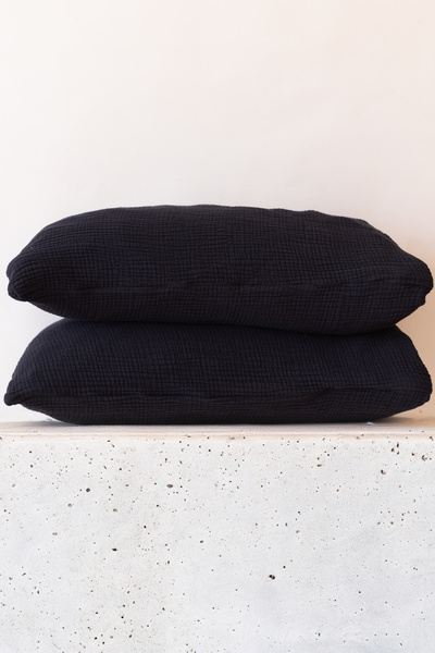 vivamaison 4 Layer Muslin Pillowcase Set of 2 50X70 cm 100% Cotton Breathable