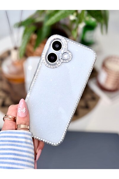 Go Aksesuar Iphone 17 Uyumlu Elmas Tasarımlı Taşlı Işıltılı DİAMOND Parlak Pı...