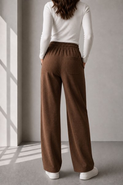 Kozik Women's 100% Cotton Linen Standard Comfortable Fit Pants