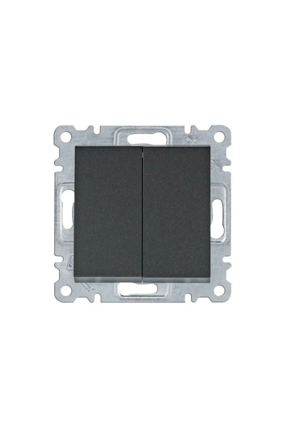 hager Lumina Conector scări dublu negru WL0053