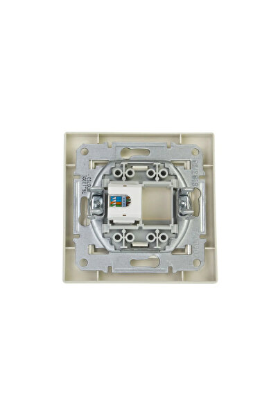 Generic Brand Priză computer Aspora RJ45 cat.5e crem cu ramă EPH4300123