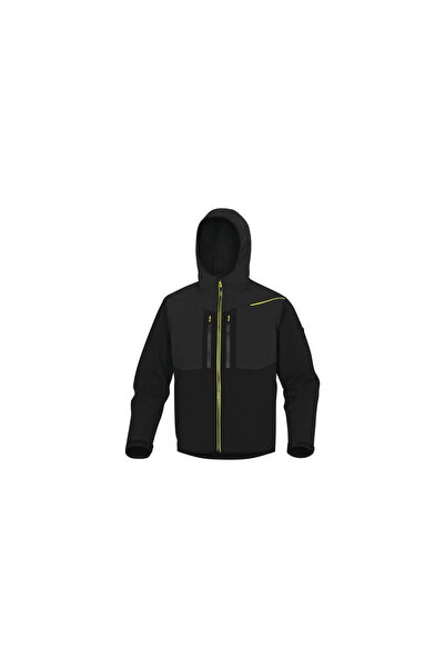 Delta Plus Jachetă Softshell din poliester Spandex Negru și Galben Mărimea L ...