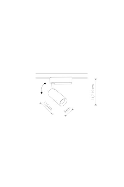 Nowodvorski PROFIL SPOT IRIS LED 12W 950lm 3000K NEGRU 9001