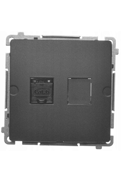 Kontakt-Simon Simon Basic Computer soclu RJ45, cat. 6, simplu, cu obturator d...