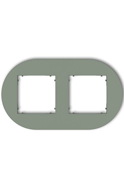 KARLIK Cadru universal MINI dublu rotund din plastic salvie 61MRTO-2