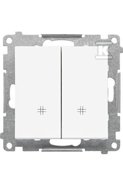 Kontakt-Simon Simon 55 Cuplaj dublu transversal (modul) 10 AX, 250 V ~, conec...