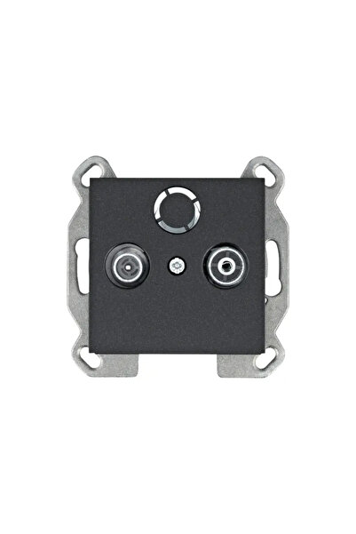 hager Lumina RTV Priză Neagră WL3013