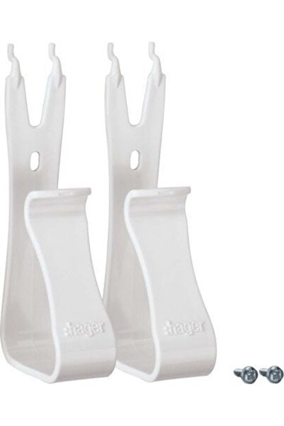 hager Mâner pentru dispozitive multimedia plastic alb/set 2 buc/VZ02mm
