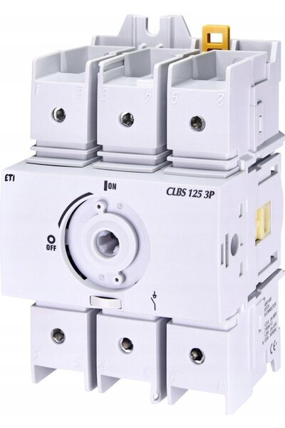 Eti Separator izolant 3P 125A/690V AC Montare pe șină TH CLBS 125 3P 004661406